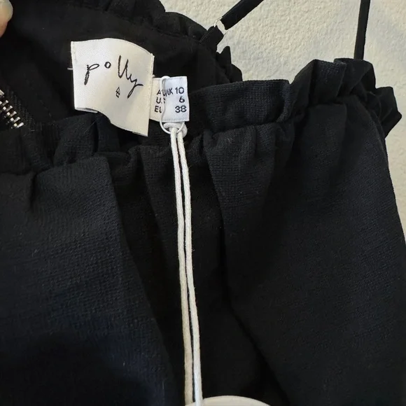 Black Ruched mini dress - Picture 2 of 3